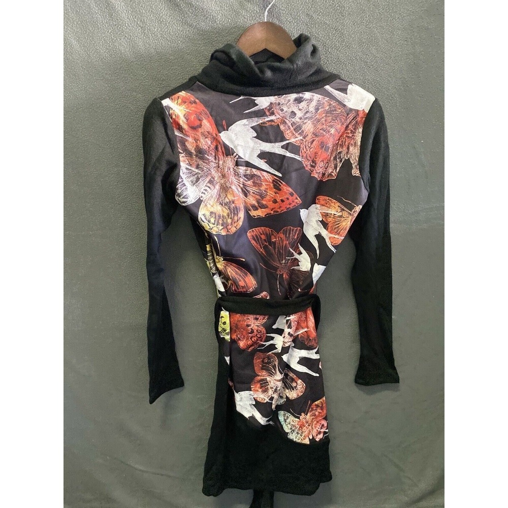 Smash Sweater Dress Womens Size Large Butterfly belted Cowl Neck NEW‎